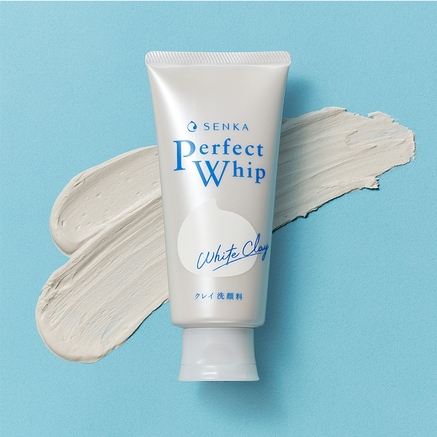 Sữa rửa mặt đất sét làm sáng da Senka Perfect Whip White Clay