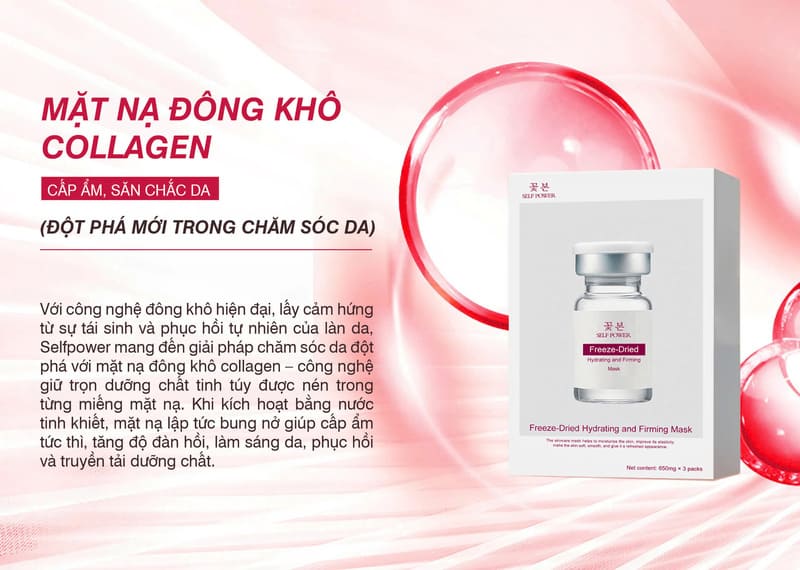 Mặt nạ đông khô collagen cao cấp