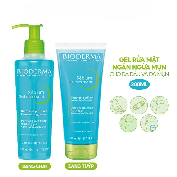 Sữa rửa mặt cho da nhờn cho nam Bioderma